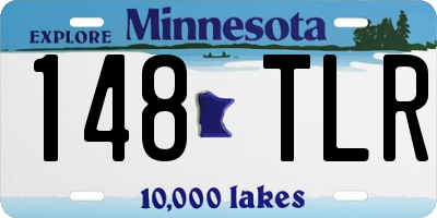 MN license plate 148TLR