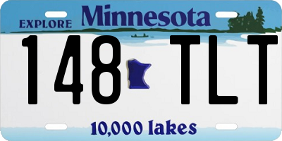 MN license plate 148TLT