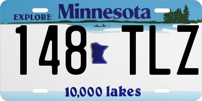 MN license plate 148TLZ