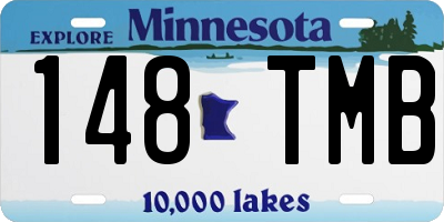MN license plate 148TMB