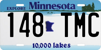MN license plate 148TMC