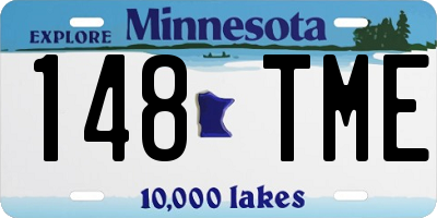 MN license plate 148TME