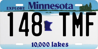 MN license plate 148TMF