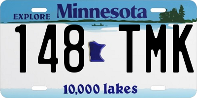 MN license plate 148TMK