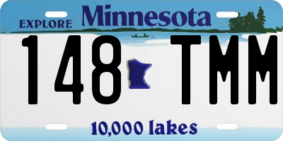 MN license plate 148TMM