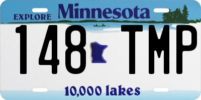 MN license plate 148TMP