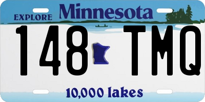 MN license plate 148TMQ
