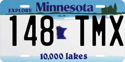 MN license plate 148TMX