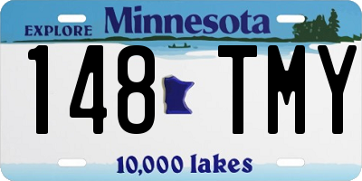 MN license plate 148TMY