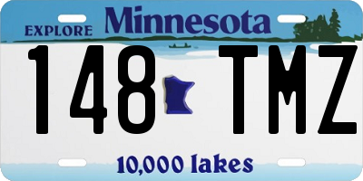 MN license plate 148TMZ