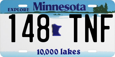 MN license plate 148TNF