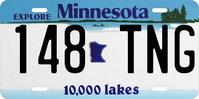 MN license plate 148TNG