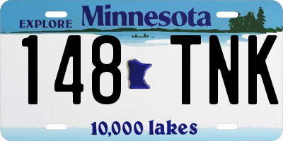MN license plate 148TNK