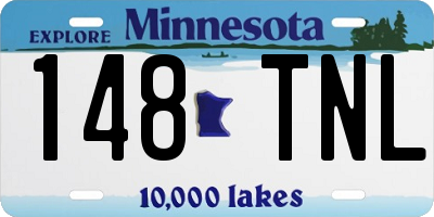 MN license plate 148TNL