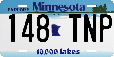 MN license plate 148TNP