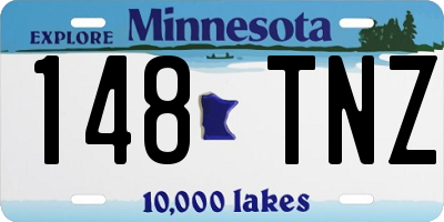 MN license plate 148TNZ