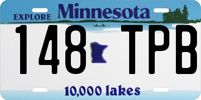 MN license plate 148TPB