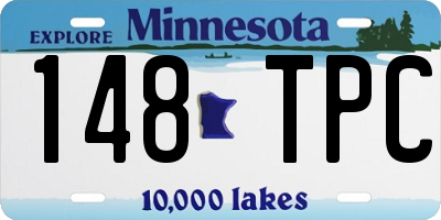 MN license plate 148TPC