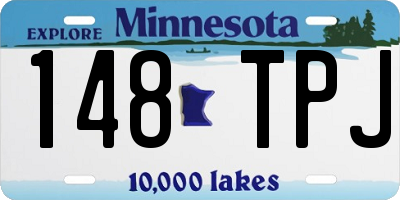 MN license plate 148TPJ