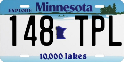 MN license plate 148TPL
