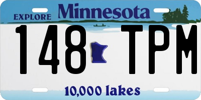 MN license plate 148TPM