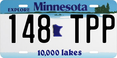 MN license plate 148TPP