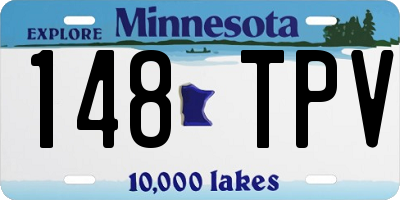 MN license plate 148TPV