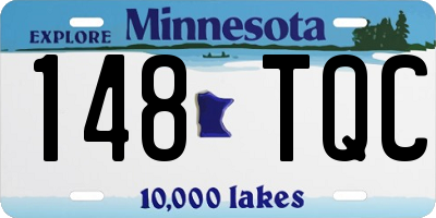 MN license plate 148TQC