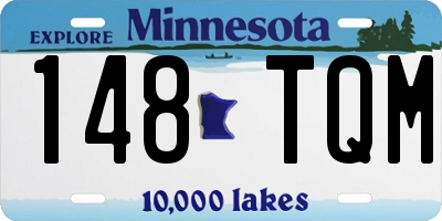 MN license plate 148TQM