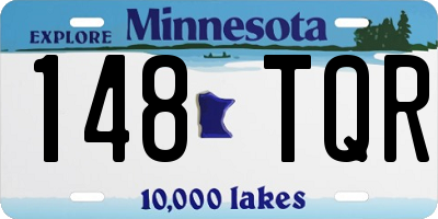 MN license plate 148TQR