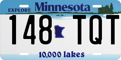 MN license plate 148TQT