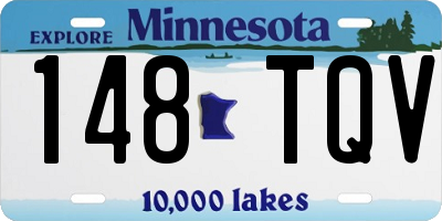 MN license plate 148TQV