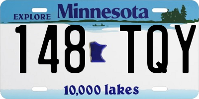 MN license plate 148TQY