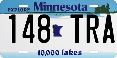 MN license plate 148TRA