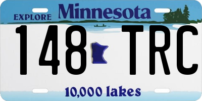 MN license plate 148TRC