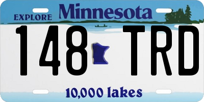MN license plate 148TRD