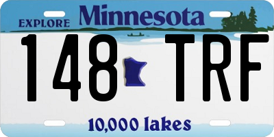 MN license plate 148TRF