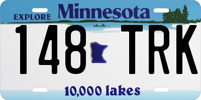 MN license plate 148TRK