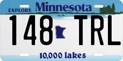 MN license plate 148TRL