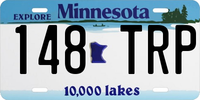 MN license plate 148TRP