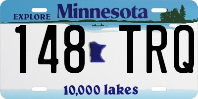 MN license plate 148TRQ