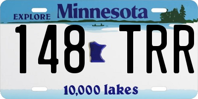 MN license plate 148TRR