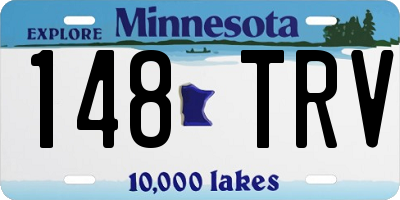 MN license plate 148TRV