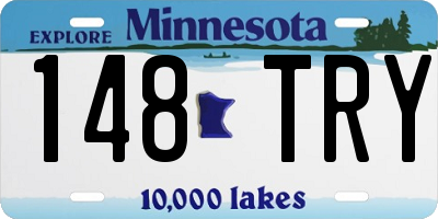 MN license plate 148TRY