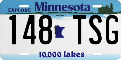 MN license plate 148TSG