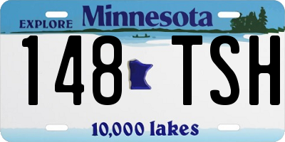 MN license plate 148TSH