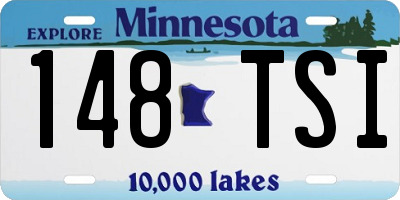 MN license plate 148TSI