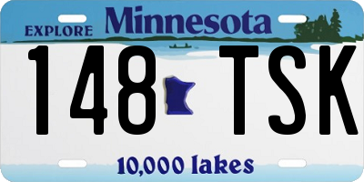 MN license plate 148TSK