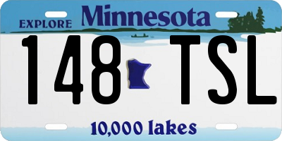 MN license plate 148TSL