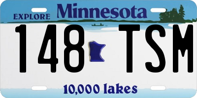 MN license plate 148TSM